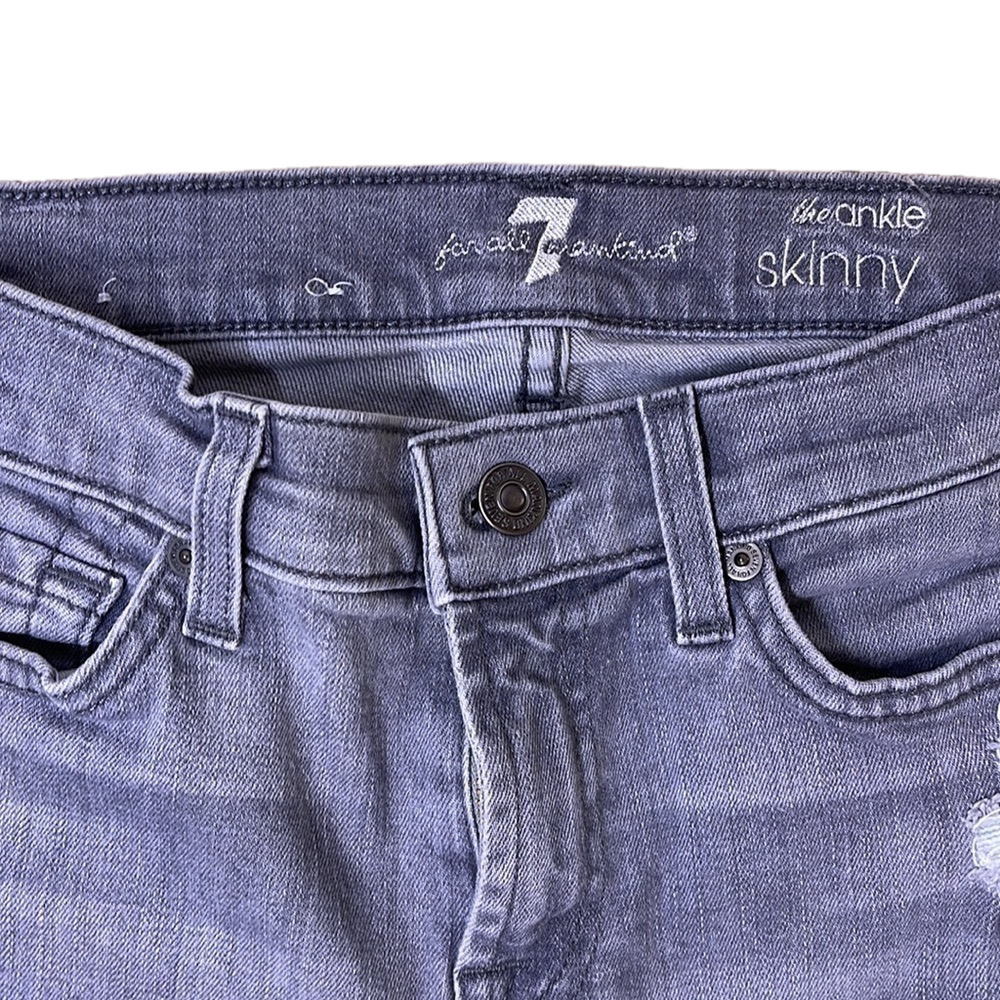 7 for all mankind womens skinny ankle jean size 26 - Picture 6 of 9